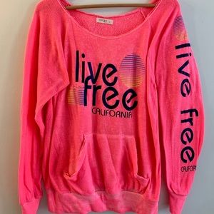 Scoop neck Beach sweatshirt